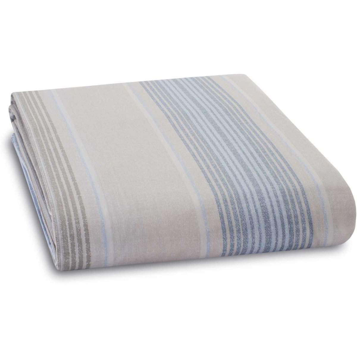 Lenzuolo con angoli in cotone a righe melange Yard Hebden - Navy